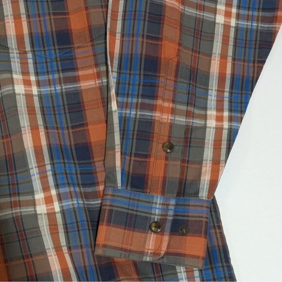 Panhandle Slim Plaid Pearl Snap Shirt Mens Small Western Cowboy 100% Cotton - Picture 6 of 9